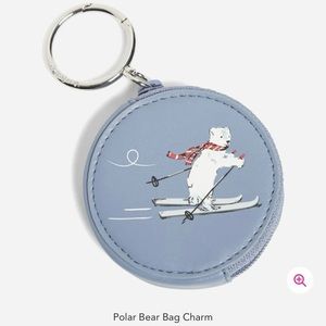 Vera Bradley polar bear bag charm. NWT